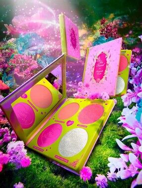 New Too Faced Fairytale Crush Blush & Highlighter Set | Moon Crush Highlighter +